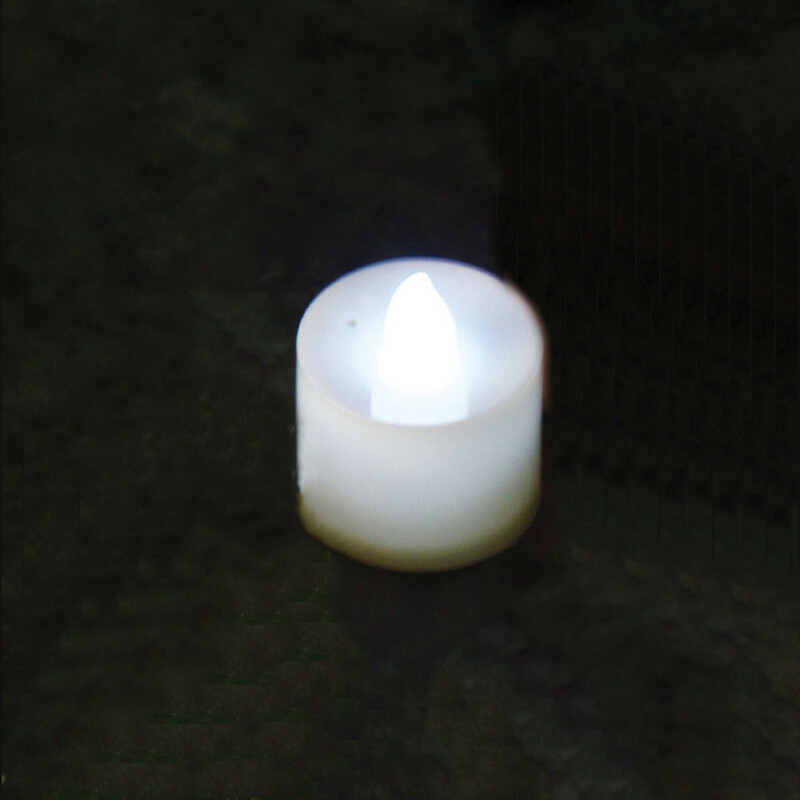 LED TEA LIGHT, 1.5&quot;D x 01.25&quot;H, 1 DOZ/PACK WHITE