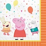 Peppa Pig Confetti Party Lunch Napkins, 6.5in, 16ct