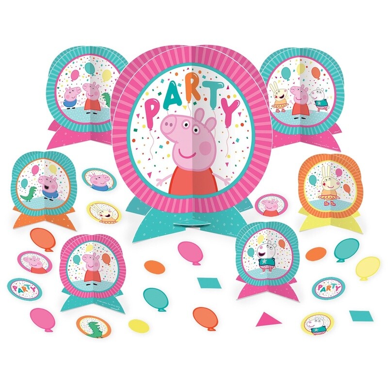 Peppa Pig Confetti Party Table Decorating Kit 27pc