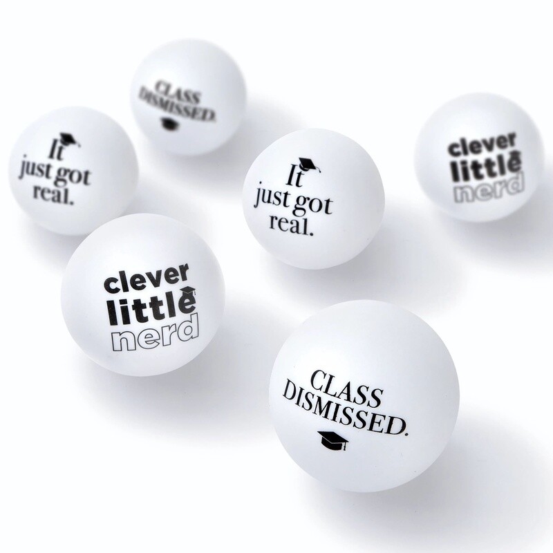College Grad Pong Balls, 6ct