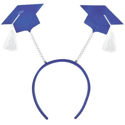 Blue Graduation Cap Head Bopper