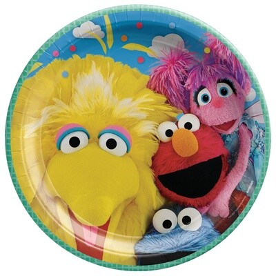 Everyday Sesame Street Paper Lunch Plates, 9in, 8ct