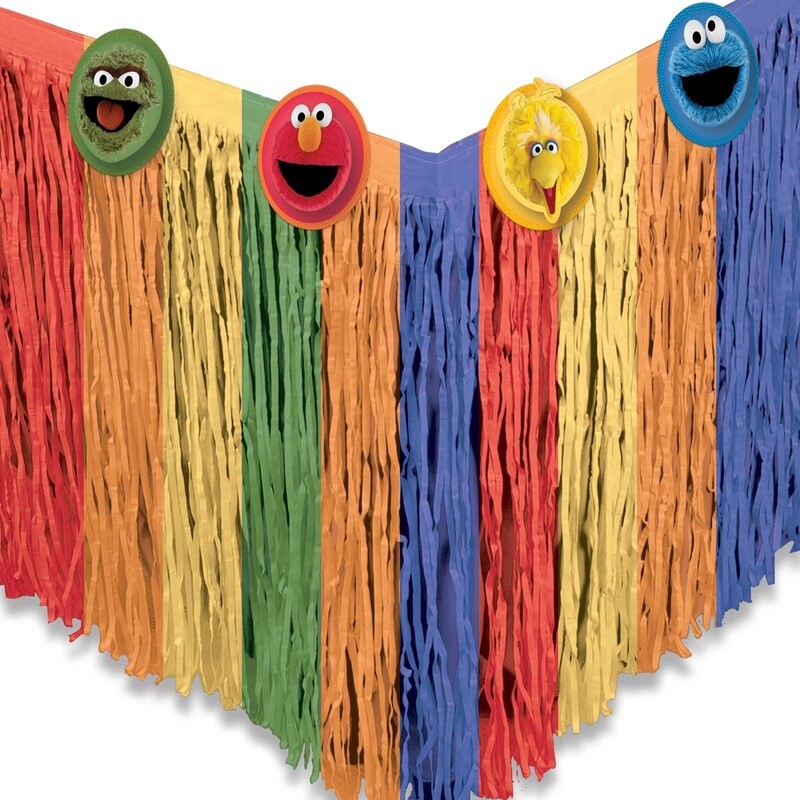 Everyday Sesame Street Paper Table Skirt, 10ft