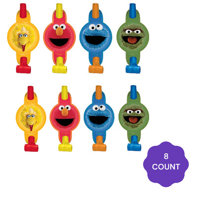 Everyday Sesame Street Party Blowouts, 5in, 8ct
