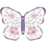 Butterfly-Shaped Flutter Dessert Plates, 8.75in, 8ct