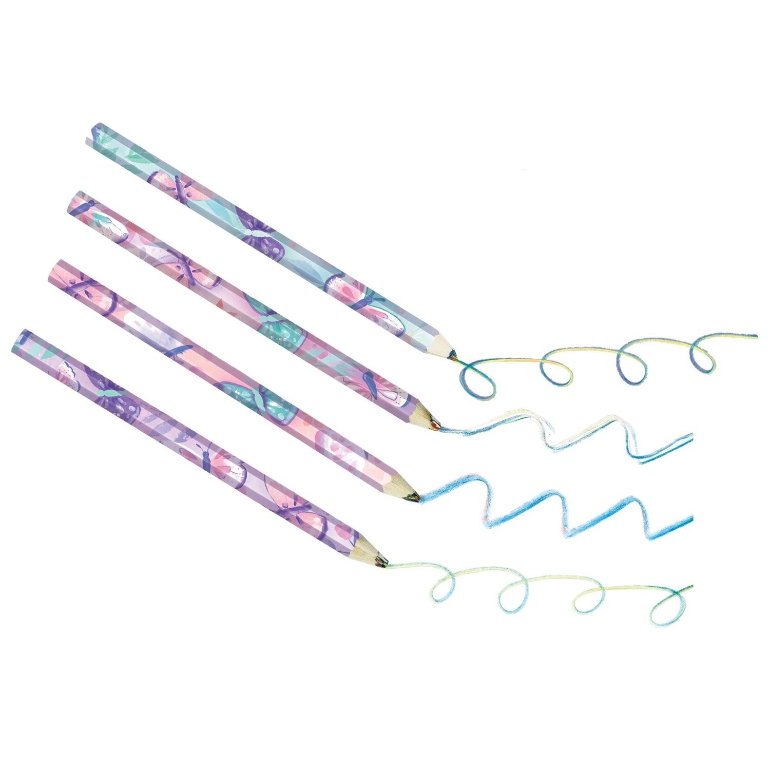 Flutter Multicolor Pencils 4ct