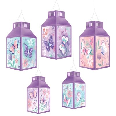 Flutter Paper Lanterns 5ct