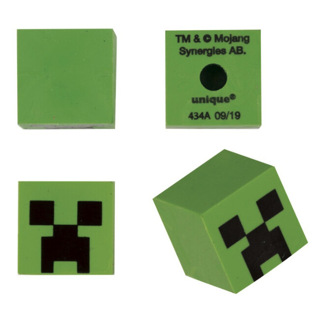 Minecraft Pencil Top Erasers 4ct