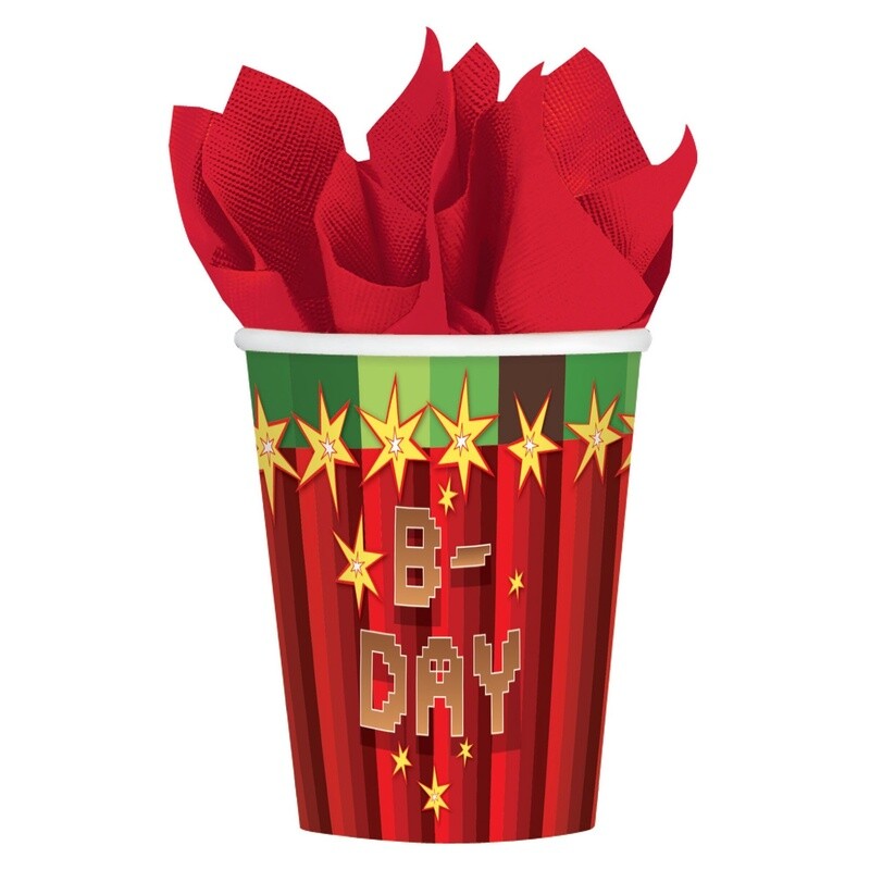 Pixel paper cups 8CT