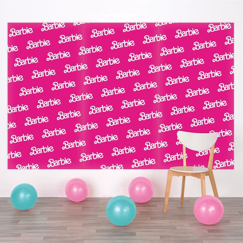 Malibu Barbie Plastic Scene Setter, 8.4ft x 5.4ft