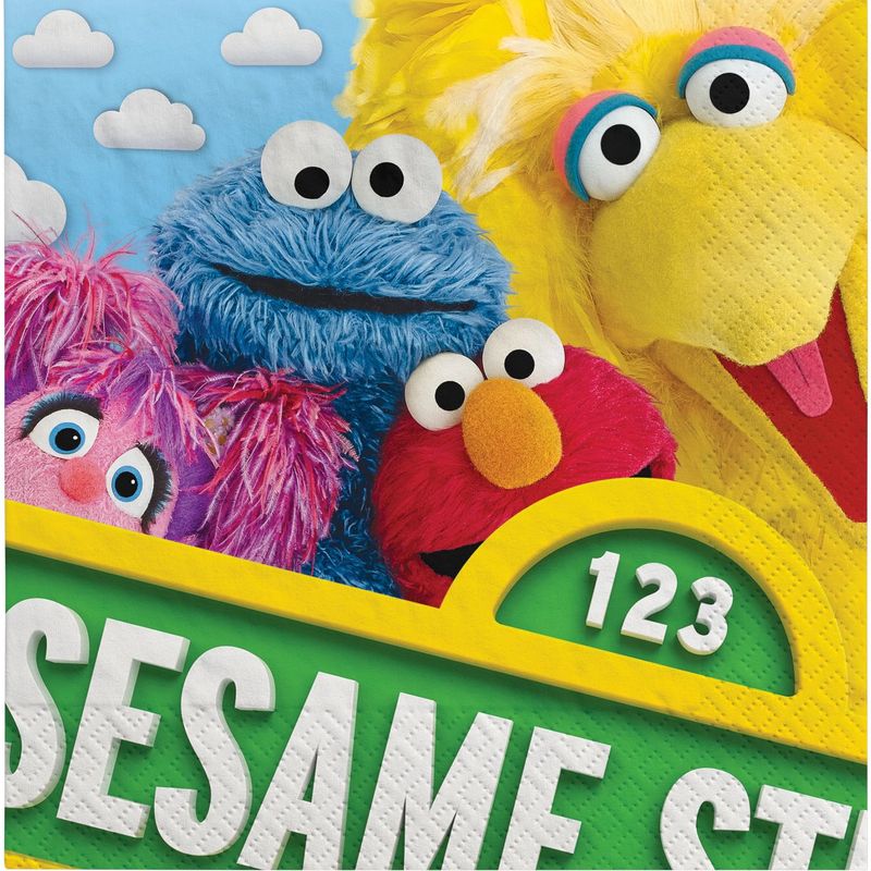 Everyday Sesame Street Paper Lunch Napkins, 6.5in, 16ct