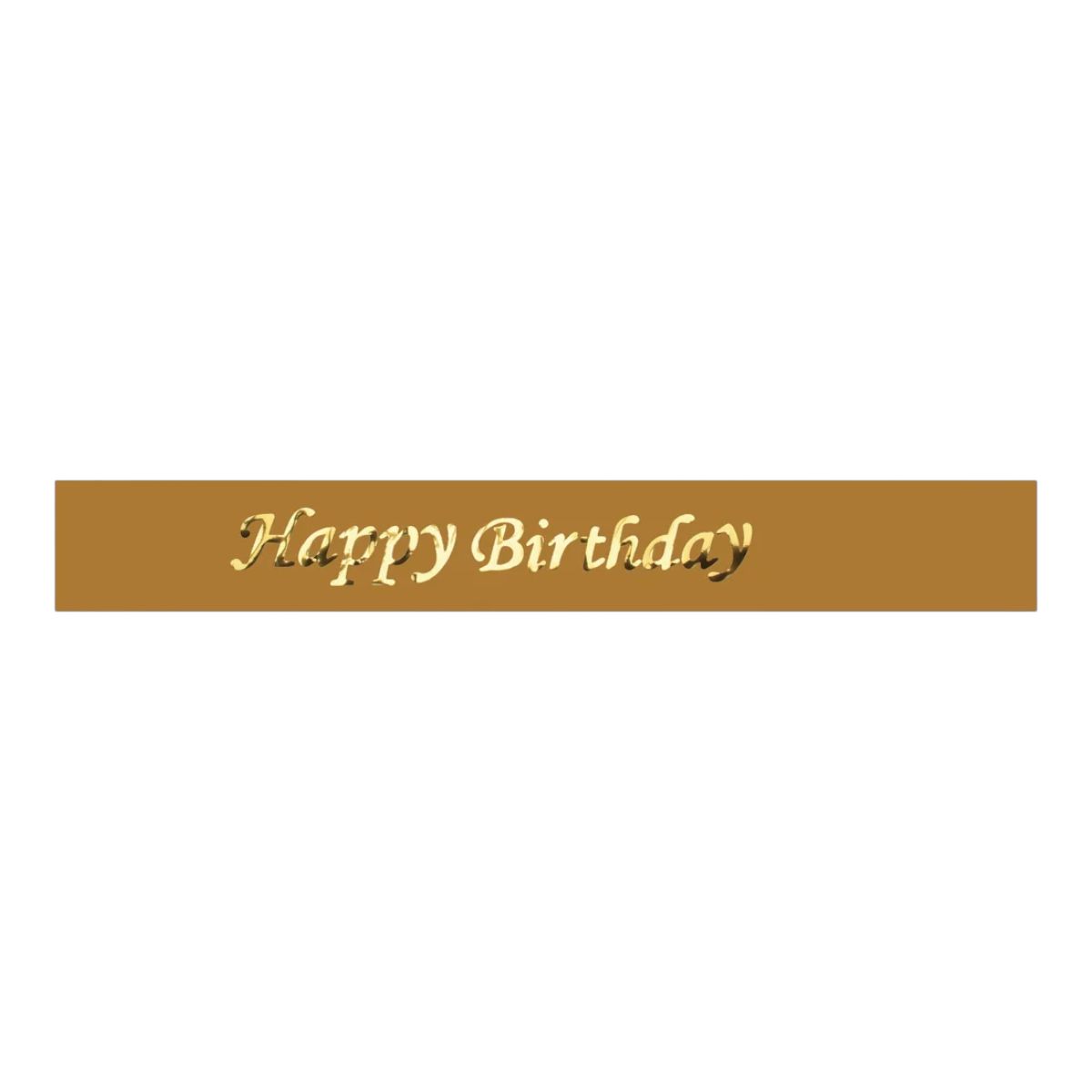 GOLD SATIN HAPPY BIRTHDAY SASH