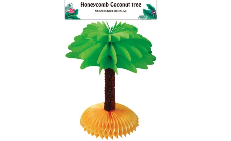 Honeycomb coconut tree 13.3x9.84&quot;