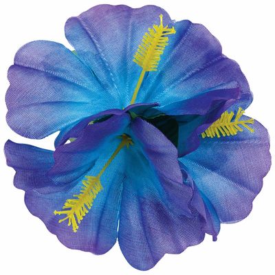 BLUE Hibiscus HAIR CLIP