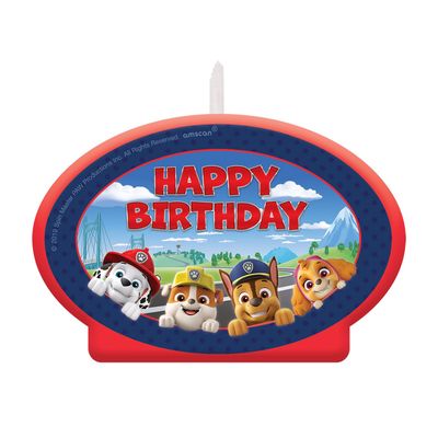 Paw Patrol  Adventures Birthday Candle   4 1/2&quot; H
