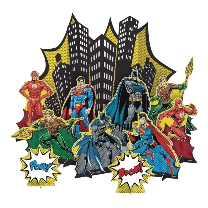 Justice League Heroes Unite Table Decorating Kit 11pc