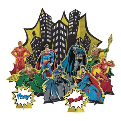 Justice League Heroes Unite Table Decorating Kit 11pc