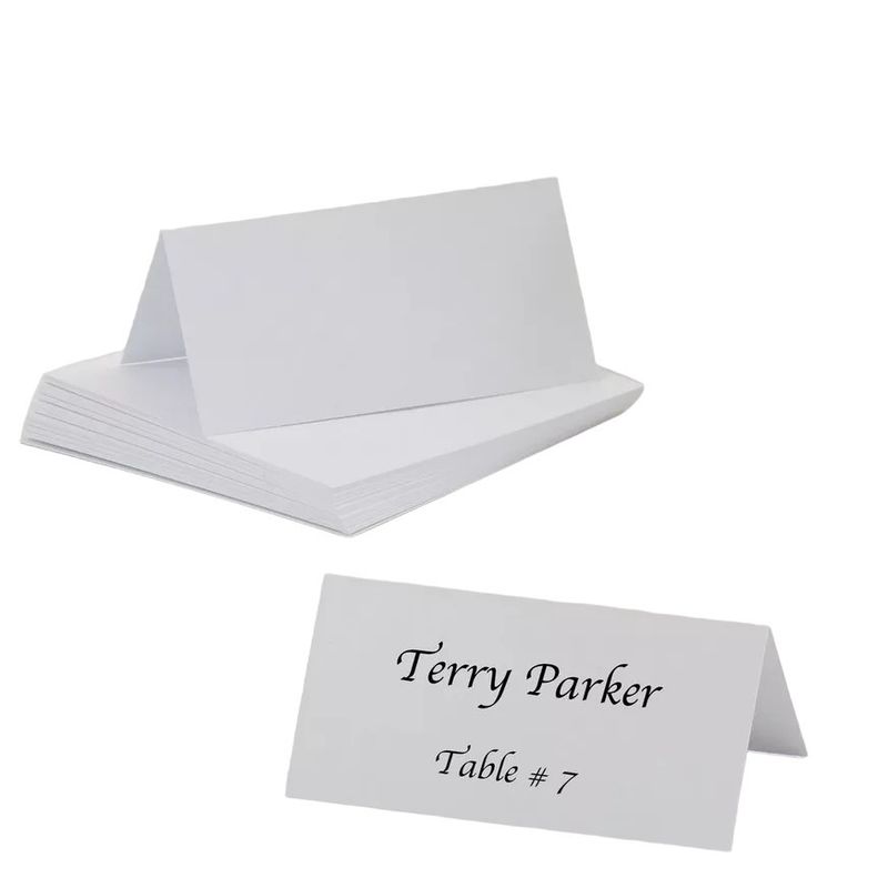 White Place Cards 50ct