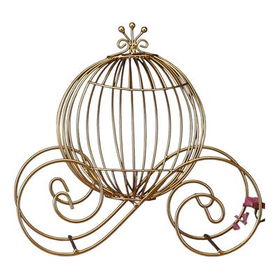 WIRE PUMPKIN COACH, 15.5&quot;Lx9&quot;Wx14&quot;H, 1 PC/BAG