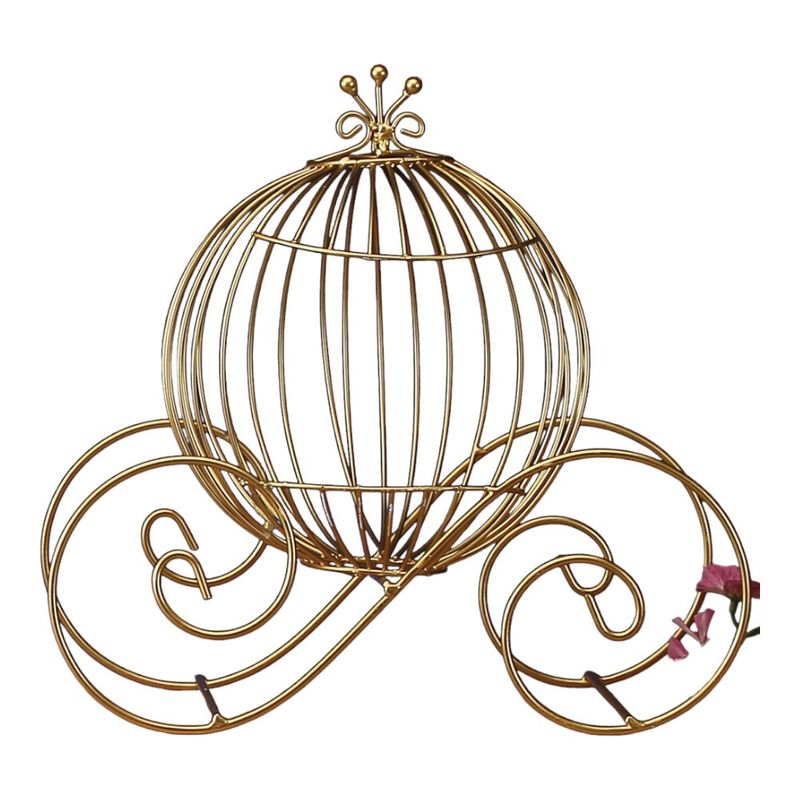 WIRE PUMPKIN COACH, 15.5&quot;Lx9&quot;Wx14&quot;H, 1 PC/BAG