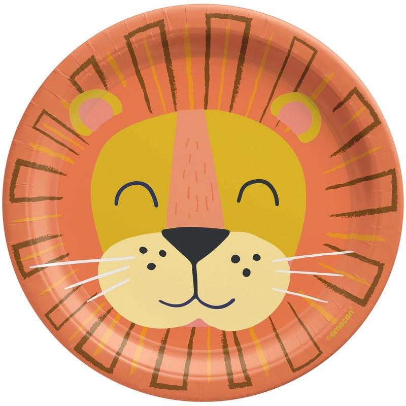 Get Wild Lion Paper Dessert Plates, 7in, 8ct