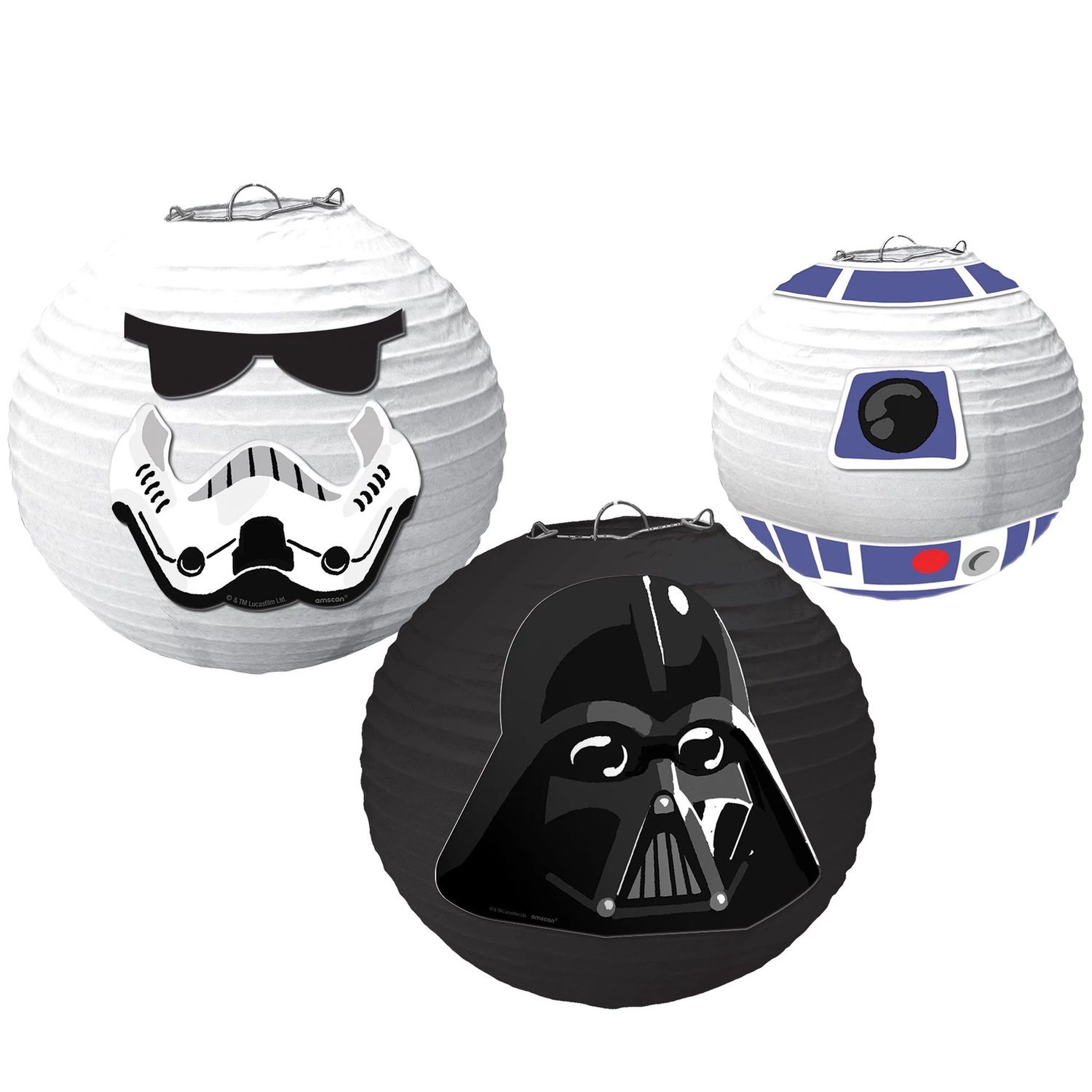 Star Wars Galaxy of Adventures Paper Lanterns, 3ct