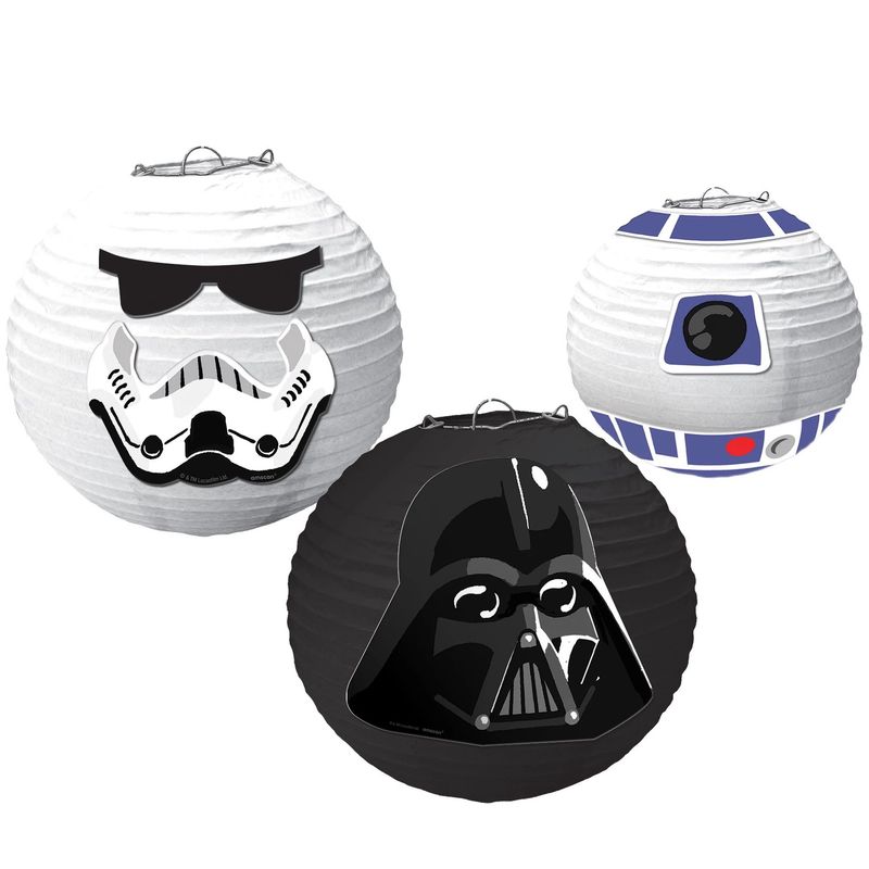 Star Wars Galaxy of Adventures Paper Lanterns, 3ct