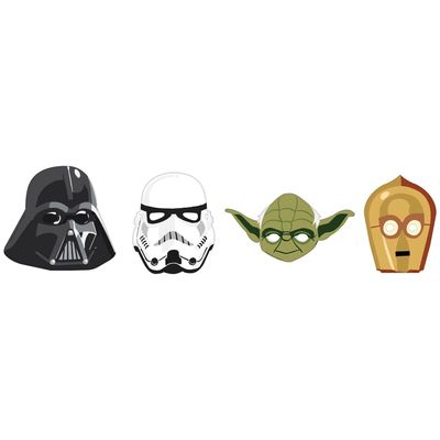 Star Wars Galaxy of Adventures Cardstock Face Masks, 8ct