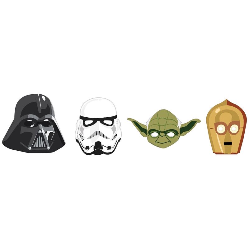 Star Wars Galaxy of Adventures Cardstock Face Masks, 8ct