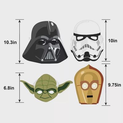 Star Wars Galaxy of Adventures Cardstock Face Masks, 8ct