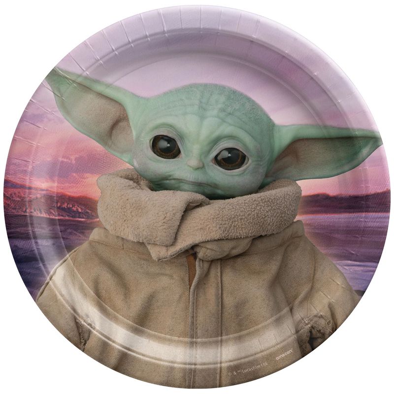 The Child Lunch Plates 8ct - The Mandalorian