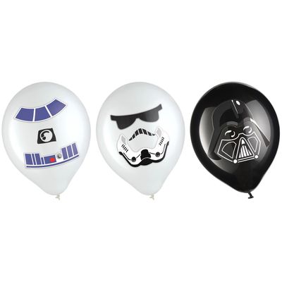 6ct, 12in, Star Wars Galaxy of Adventures Latex Balloon Decorating Kit