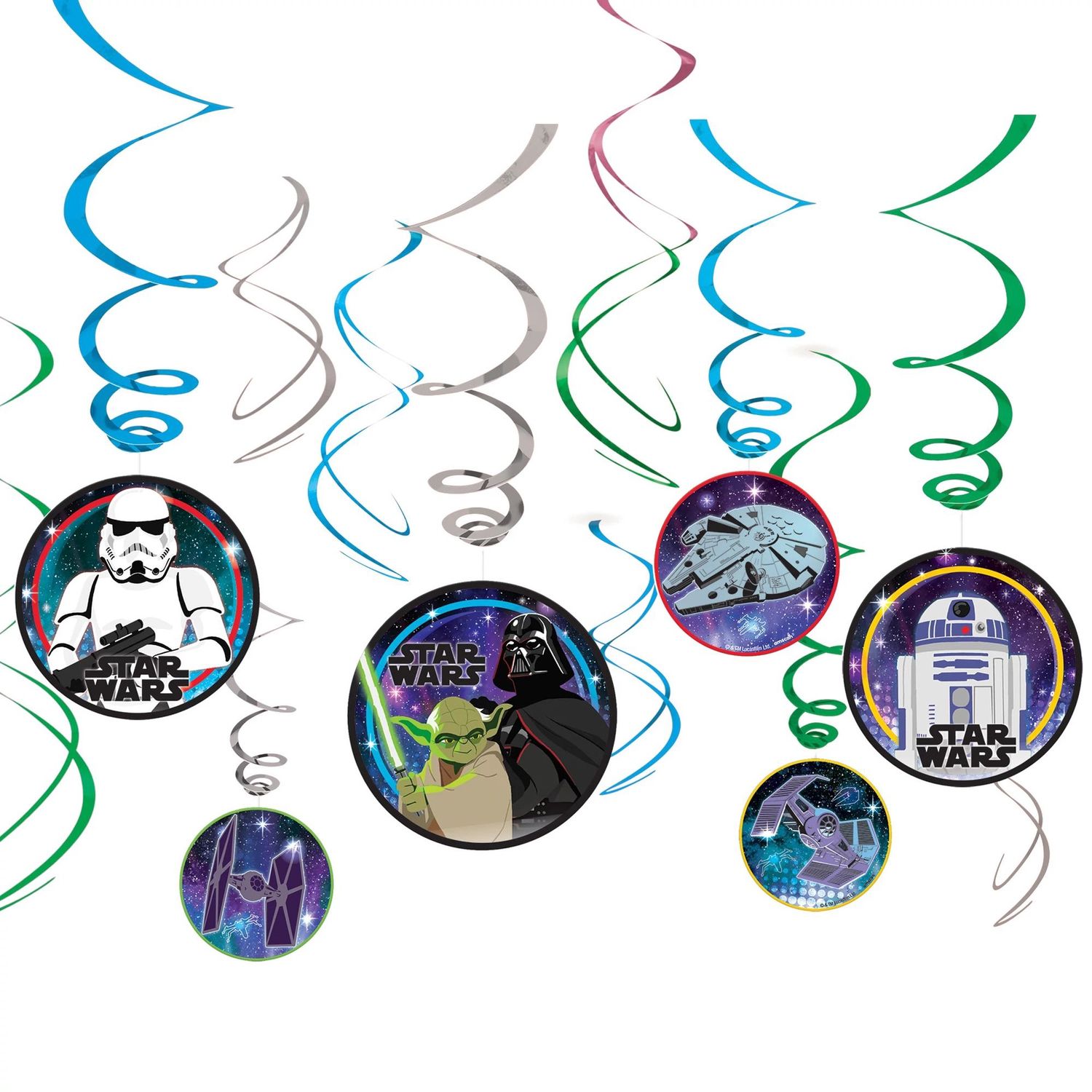 Star Wars Galaxy of Adventures Swirl Decorations, 12ct