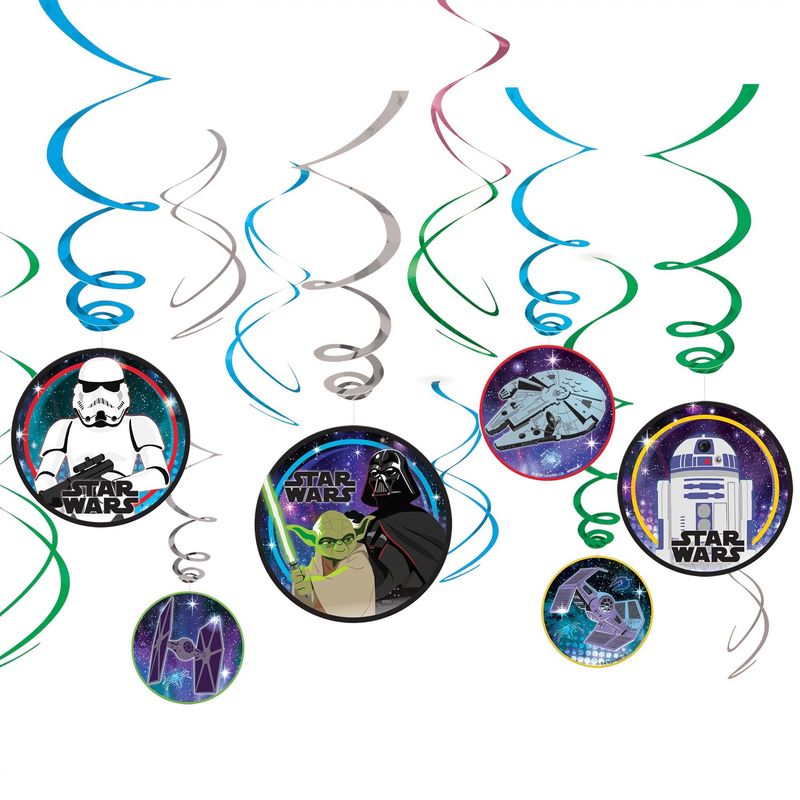 Star Wars Galaxy of Adventures Swirl Decorations, 12ct