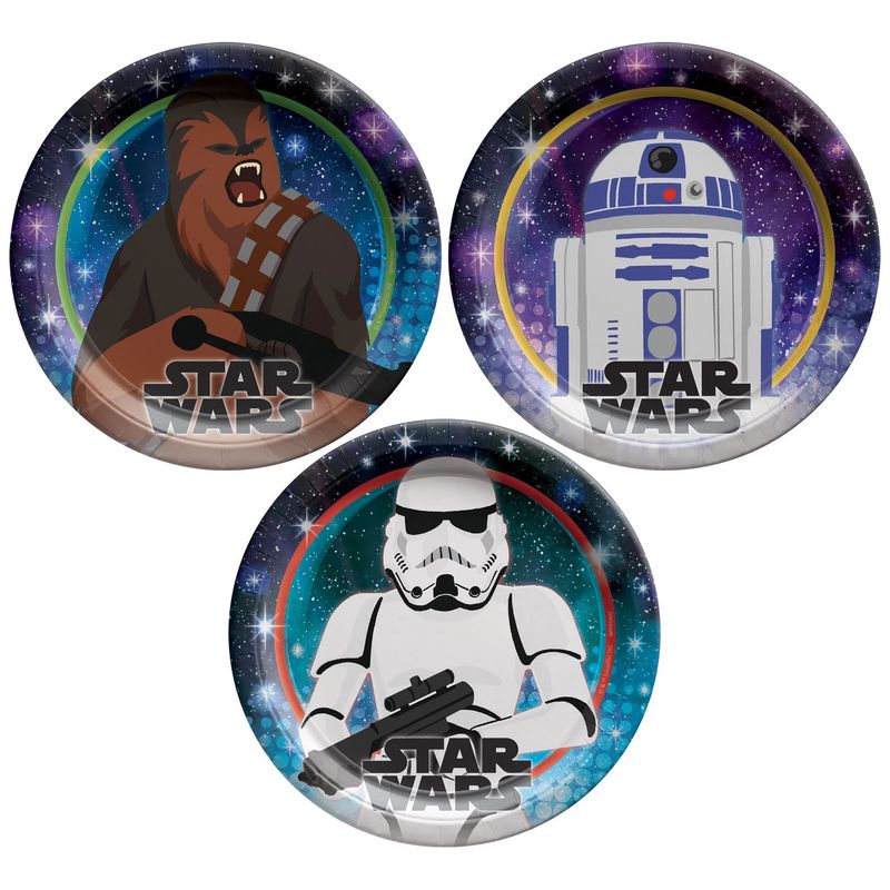 Star Wars Galaxy of Adventures Paper Dessert Plates, 7in, 8ct