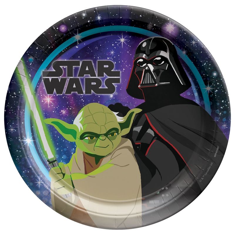 Star Wars Galaxy of Adventures Paper Lunch Plates, 9in, 8ct