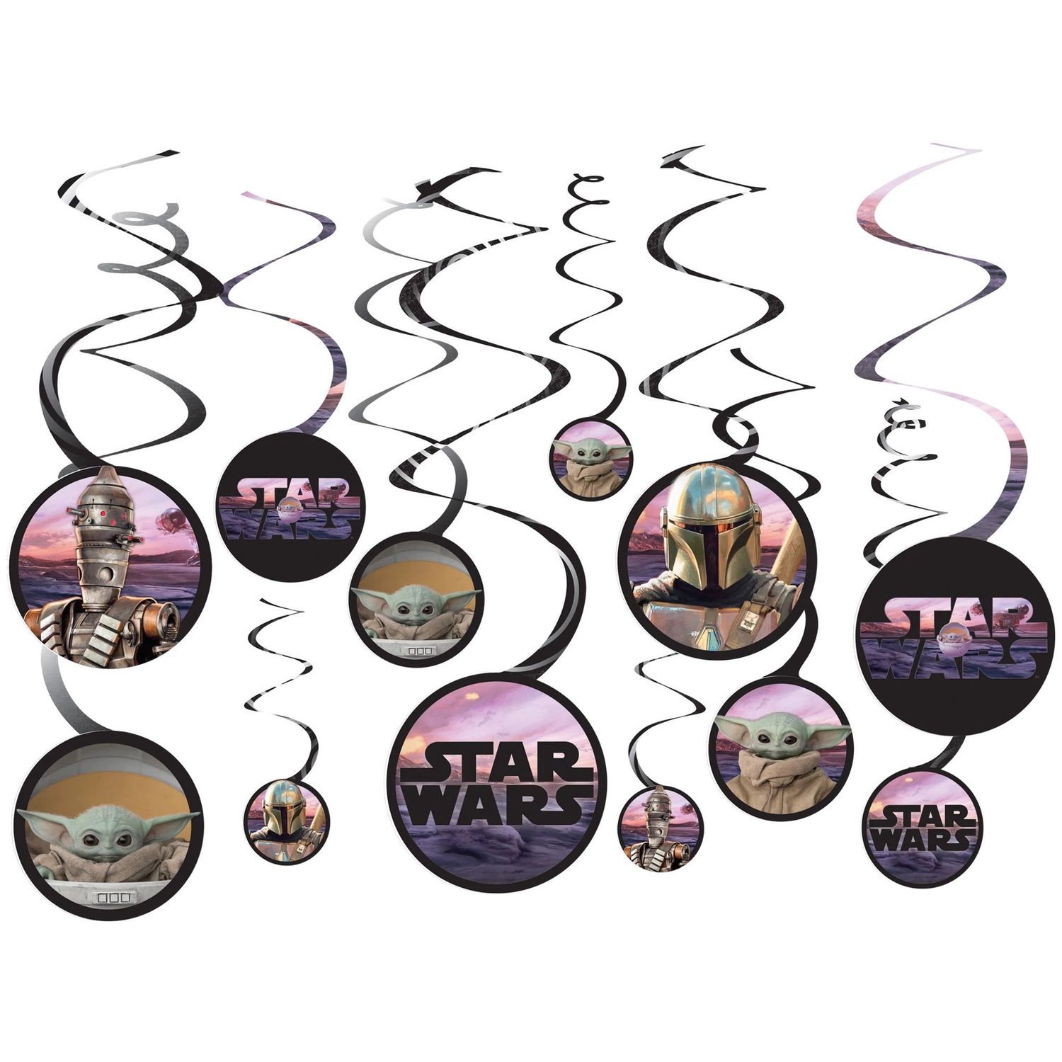 The Child Swirl Decorations 12ct - The Mandalorian