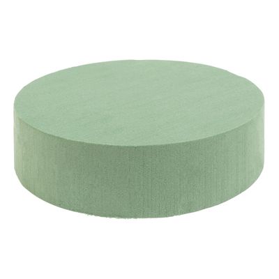 Premium Round Floral Foam Solid Block 3&quot; x 1½&quot;