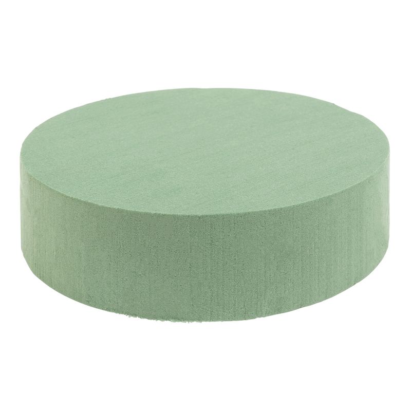 Premium Round Floral Foam Solid Block 4¾&quot; x 1½&quot;