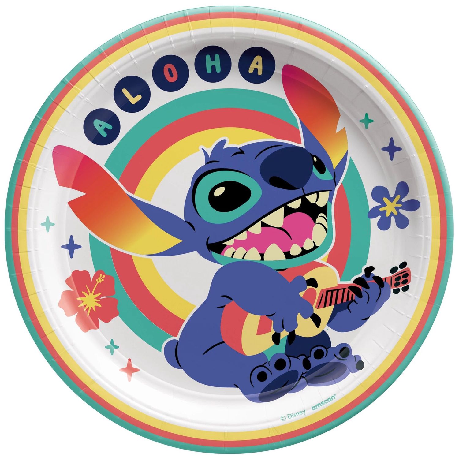 Stitch Aloha Dessert Plates, 7in, 8ct - Disney Lilo &amp; Stitch