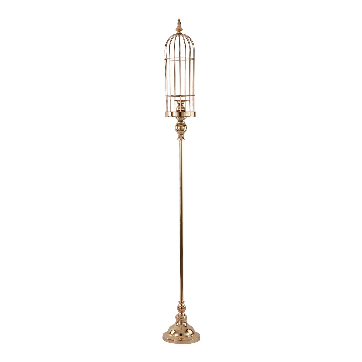 Floor Stand Metal  Bird Cage 55&quot; - Gold