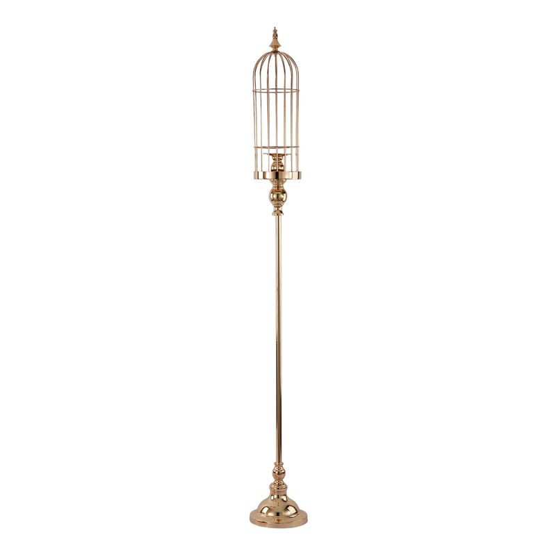 Floor Stand Metal  Bird Cage 55&quot; - Gold