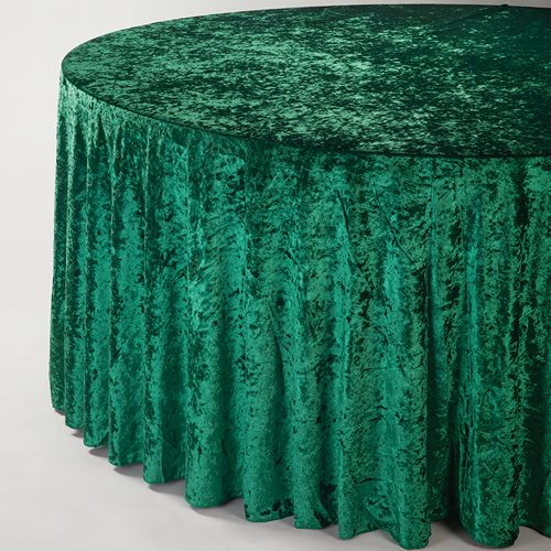 120&quot; ROUND VELVET TABLECLOTH, 1 PC/PACK