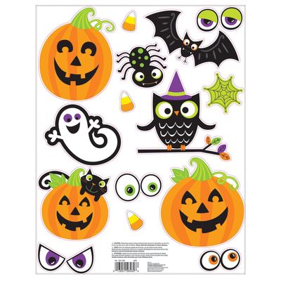 Friendly Halloween Cling Decals 15ct