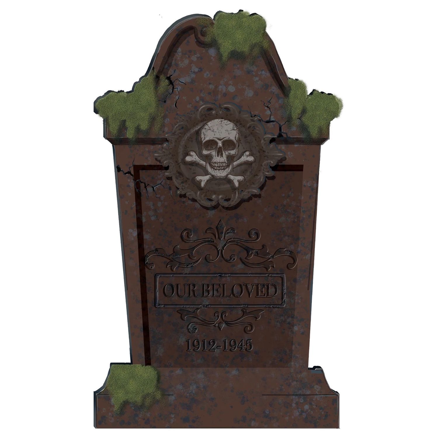 Mossy Our Beloved Tombstone, 13in x 22in