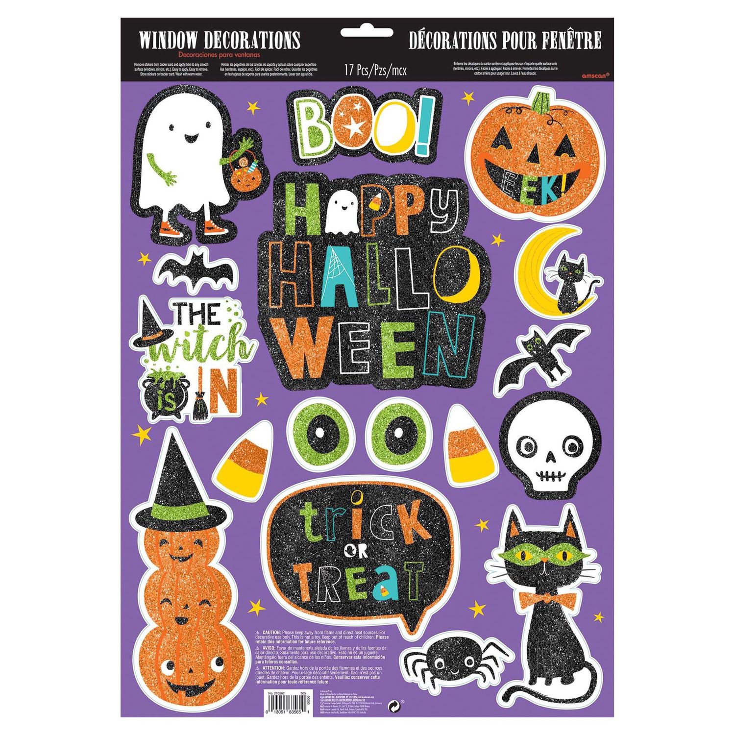 Hallo-ween Friends Glitter Window Decorations Hallo-ween Friends Glitter Window Decorations
