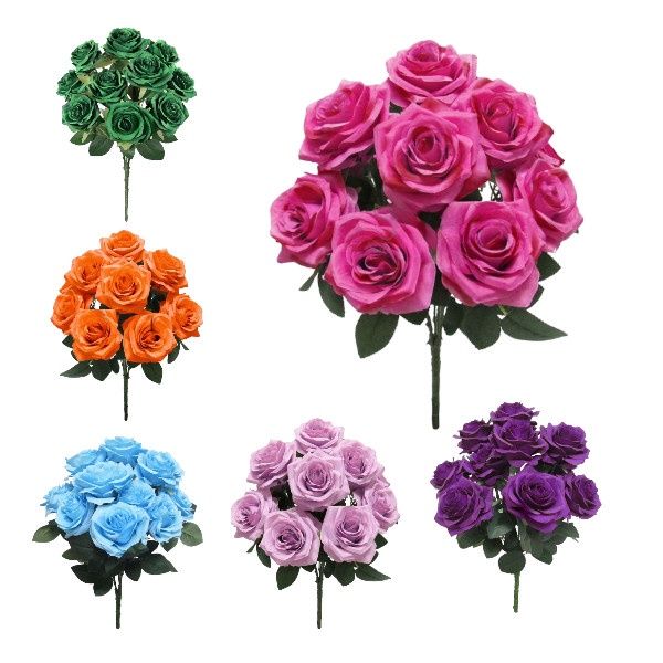 Deluxe Queen Rose Bush x 10 Head, 18in height