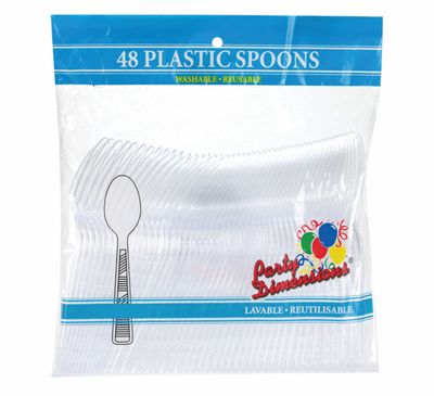 Plastic Tea Spoons 48ct Per Bag