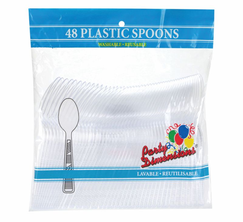 Plastic Tea Spoons 48ct Per Bag