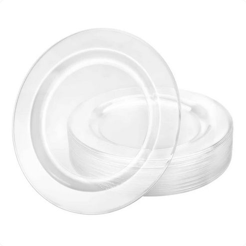 Magnificence Premium clear plates &amp; Bowls 30ct